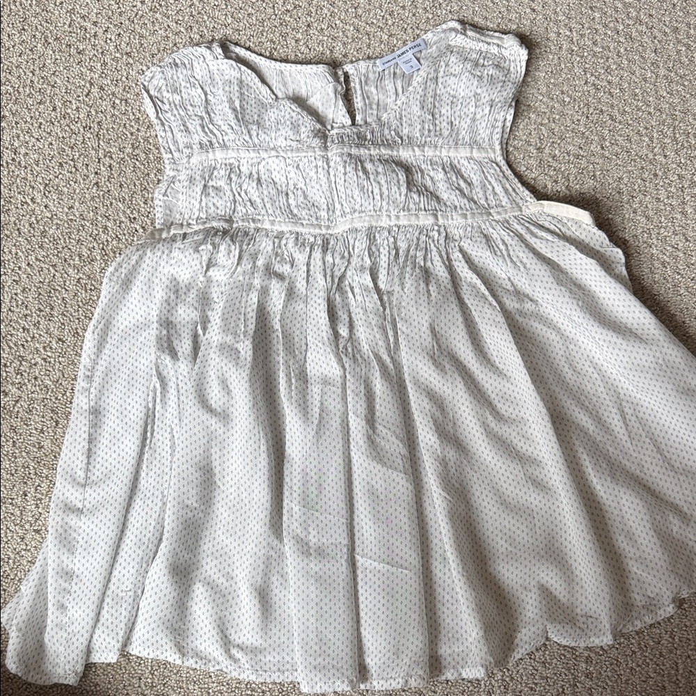 James Perse Cream Sleeveless Top with Pattern